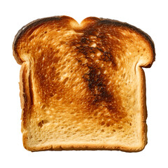 Slice of toast isolated - Generative AI