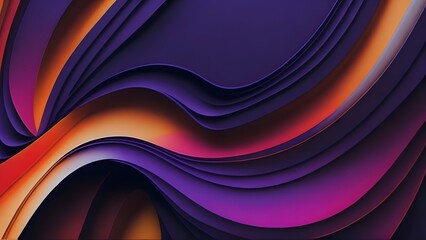 Abstract background with lines? Dark grainy color gradient , purple red orange blue black colors banner. Generative AI - obrazy, fototapety, plakaty