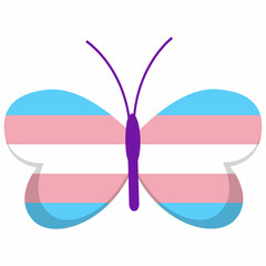 Butterfly trans flag color.