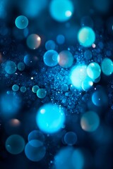 Arri&egrave;re plan graphique, lumi&egrave;res scintillantes et color&eacute;es avec effet de bokeh et de flou sur fond noir, illustration ia g&eacute;n&eacute;rative