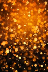 Arrière plan graphique, lumières scintillantes et colorées avec effet de bokeh et de flou sur fond noir, illustration ia générative