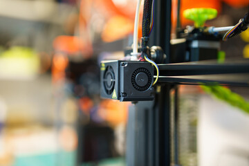 3d printer. Home studio, 3d object factory.