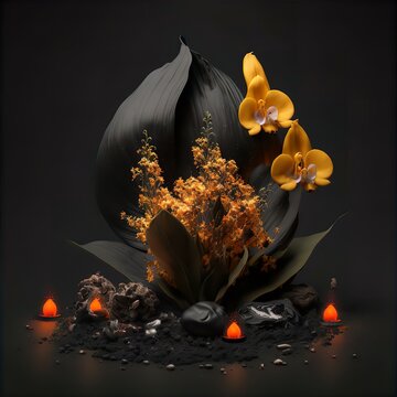 Vanta Black Flower
