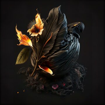 Vanta Black Flower