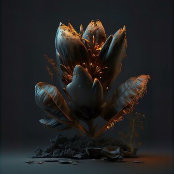 Vanta Black Flower