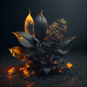 Vanta Black Flower