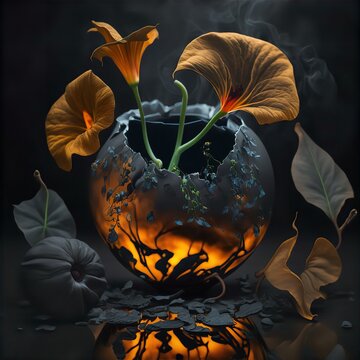 Vanta Black Flower