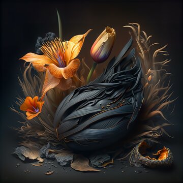 Vanta Black Flower