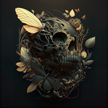 Vanta Black Skull