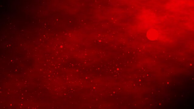 Abstract futuristic background red with particles.Red modern minimal geometric animated background.Red concept.