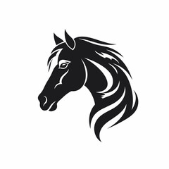 Obraz na płótnie Canvas Horse logo, horse icon, horse head, vector