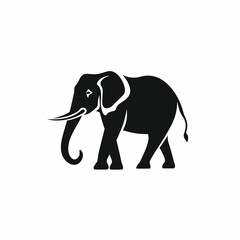 Elephant logo, elephant icon, elephant head, vector