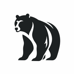 Obraz premium Bear logo, bear icon, bear head, vector