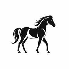 Horse logo, horse icon, horse head, vector