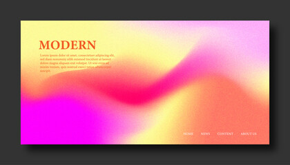 Fototapeta premium Modern Background Design with Gradient and Grain Texture. Minimalist Gradient Background with geometric shapes for Website design, landing page, wallpaper, banner, poster, flyer, and presentation