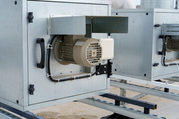 The air conditioning and ventilation system of a large industrial building