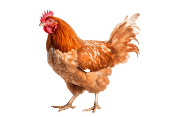 Chicken Isolated on a Transparent Background. AI