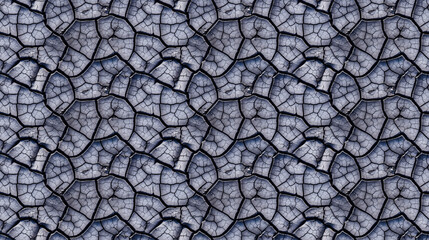 Seamless cracked dirt pattern, created with AI Generative Technology