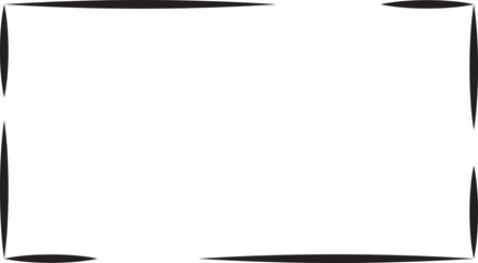 Corner template frame border