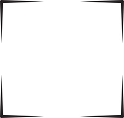Corner template frame border