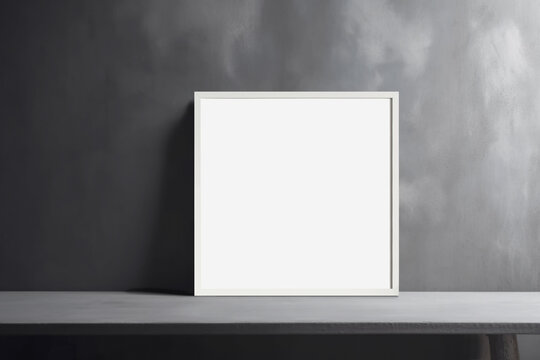 Frame mockup, artwork picture template in interior design. Created using generative AI tools