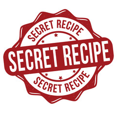 Obraz premium Secret recipe grunge rubber stamp
