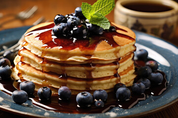 Blueberry Pancake - ai generated