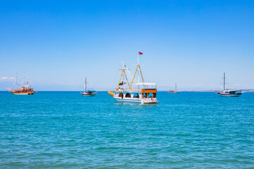 Obraz premium Yachts in the sea Side
