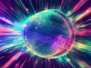 Fototapeta premium Abstract Background Science Creative Composition. AI generated illustration