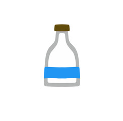 Illustration of a Milk Bottle Vector