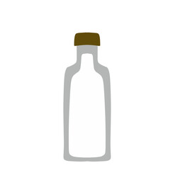 Illustration of a Milk Bottle Vector