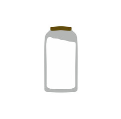 Illustration of a Milk Bottle Vector