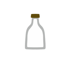 Illustration of a Milk Bottle Vector