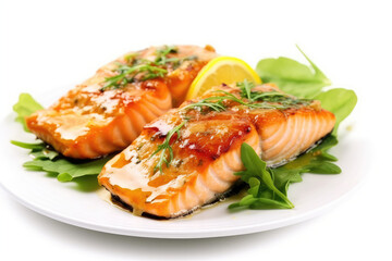 Baked Salmon - ai generated