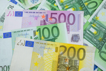 Euro money. euro money background.