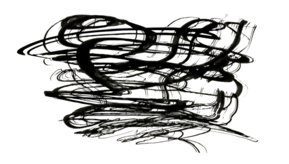 Art Ink Black brushstroke painting smear ink, watercolor blot flourish. Abstract contrast wet line stain on trasparent background.