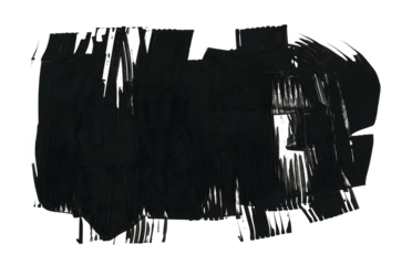 Art Ink Black brushstroke painting smear ink, watercolor blot flourish. Abstract line stain on transparent background.