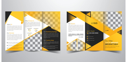 corporate trifold brochure design template