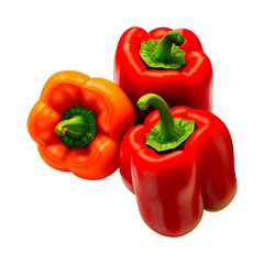 red and yellow peppers