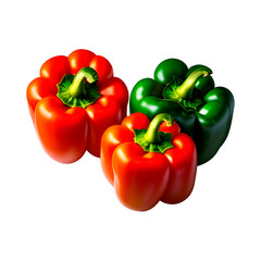 red and green peppers