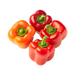 red and yellow peppers