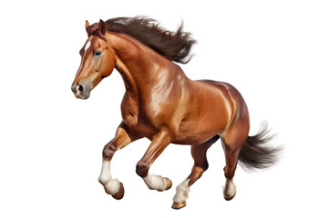 Naklejka na ściany i meble Horse run gallop on transparent background png