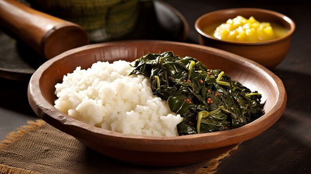 Kenyan Delights: Savory Ugali with Sukuma Wiki