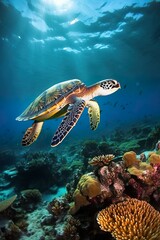Fototapeta na wymiar Sea Turtle