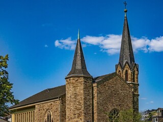Fototapeta na wymiar The Martin Luther Church in Bad Neuenahr in the Ahr Valley