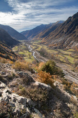 Amazing landscape in Boi Valley in Catalonian Pyrenees