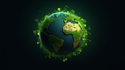 Fototapeta premium World environment and earth day concept with globe