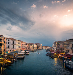 panorama su canali di venezia, con le gondole che li percorrono © MarcoMariPhotography