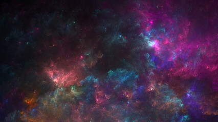 Obraz na płótnie Canvas Cosmic Soup - Sci-fi nebula good for gaming and science fiction related productions
