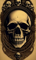 calavera blanca dise&ntilde;o 2 